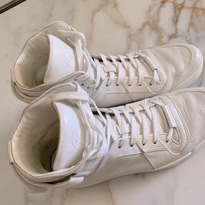 Mens gucci high top leather shoes